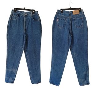 80's Gitano High Waist Dark Wash‎ 100% Cotton Mom Jeans